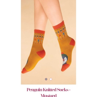 powder_penguine_knitted_ankle_socks_mustard